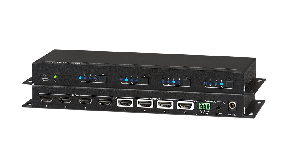 KanexPro 4x4 HDMI 4K/60 Matrix Switcher